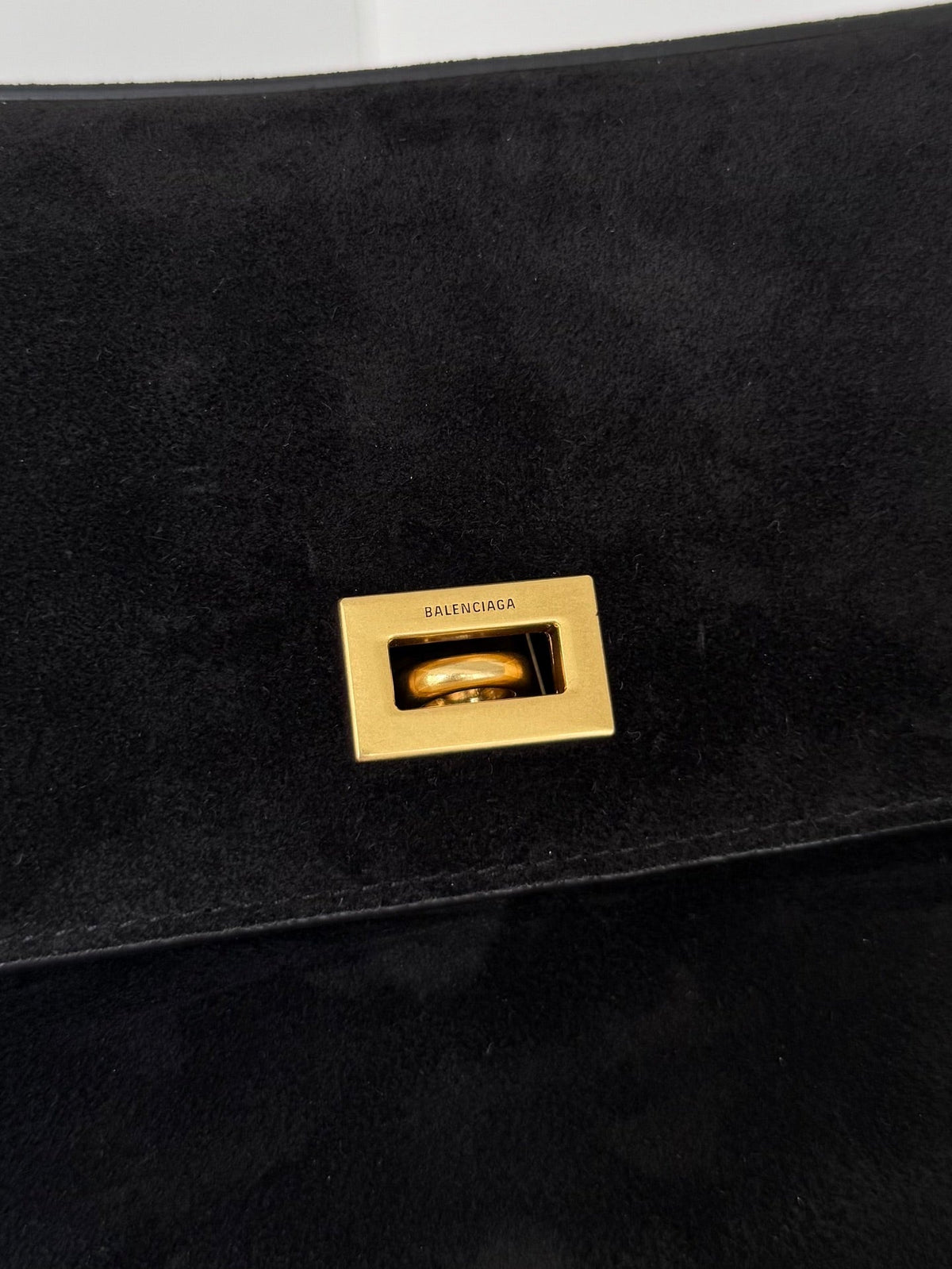 Balenciaga 2026 Rodeo Bag Gold Buckle Suede Leather