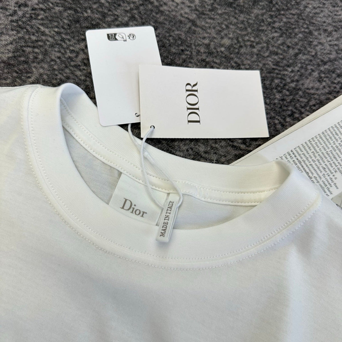 Dior 2026 Blue Bow Short-Sleeve T-Shirt Cotton 374773