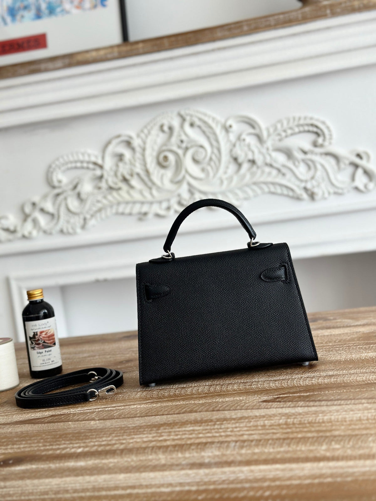 High-end Hermes 2026 Mini Kelly II 19cm Bag Epsom Leather 1