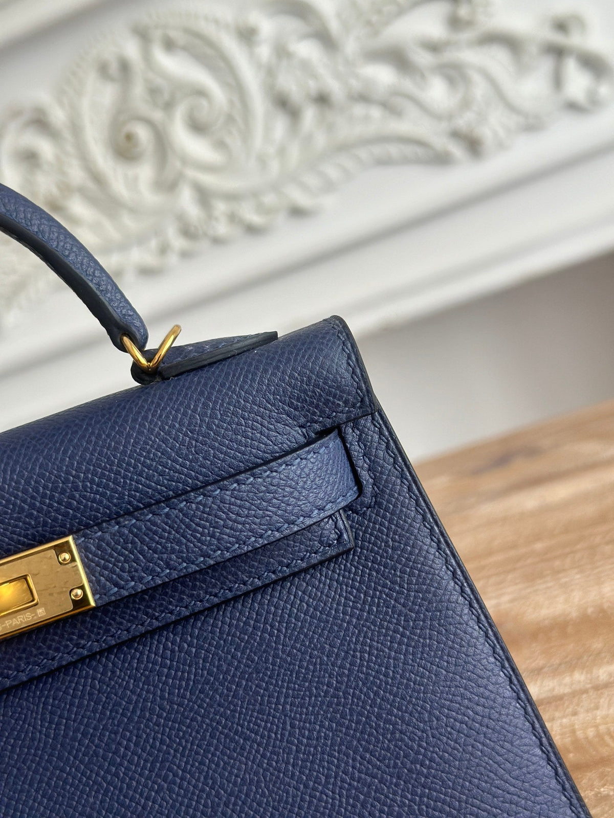 High-end Hermes 2026 Mini Kelly II 19cm Bag Epsom Leather 5