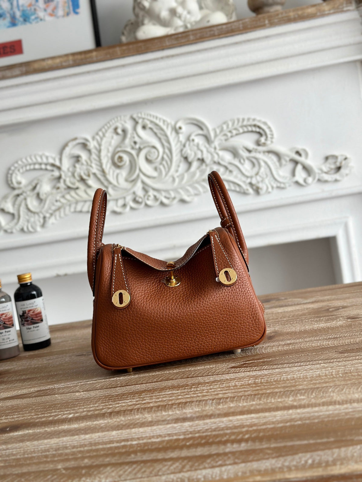 High-end Hermes 2026 Lindy Bag 19cm Togo Leather 2