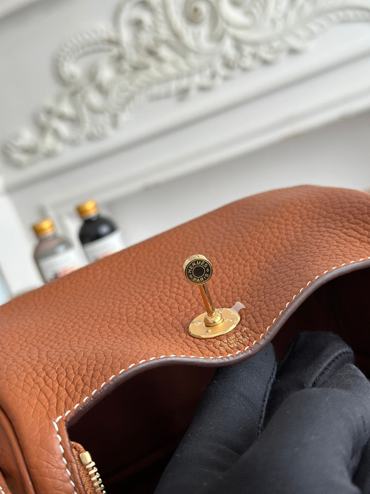 High-end Hermes 2026 Lindy Bag 19cm Togo Leather 2