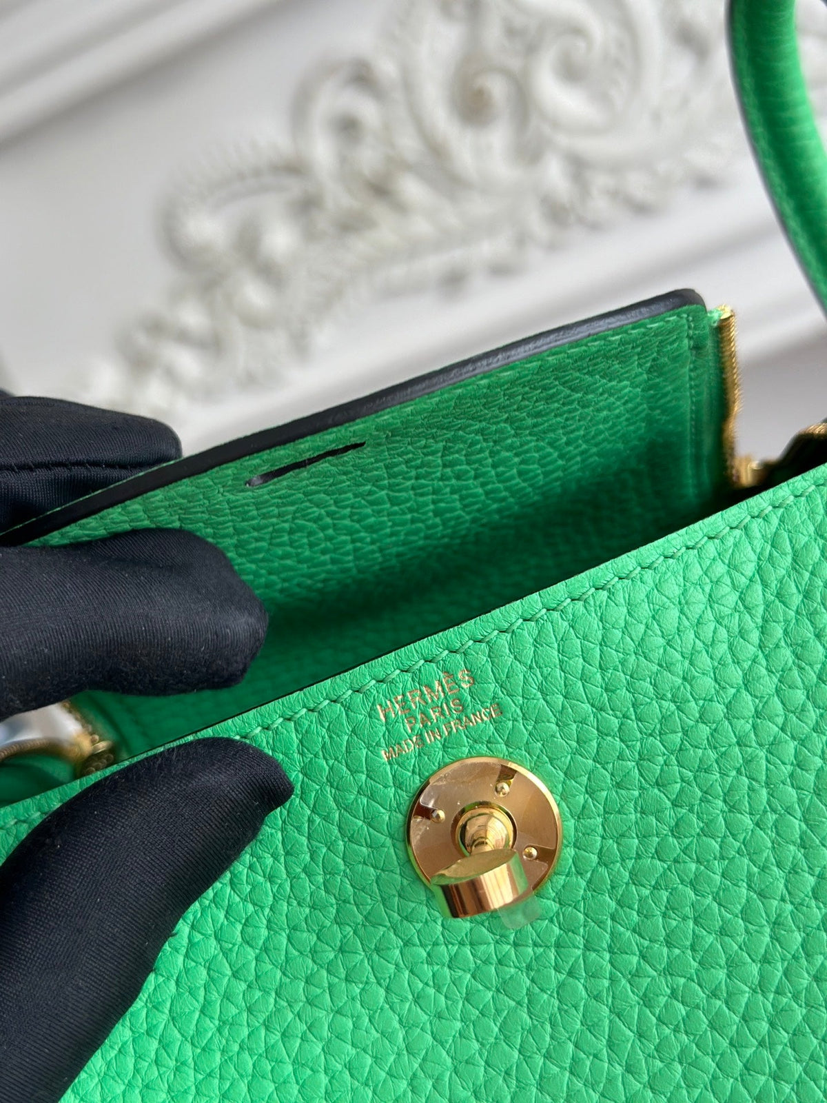 High-end Hermes 2026 Lindy Bag 19cm Togo Leather 1