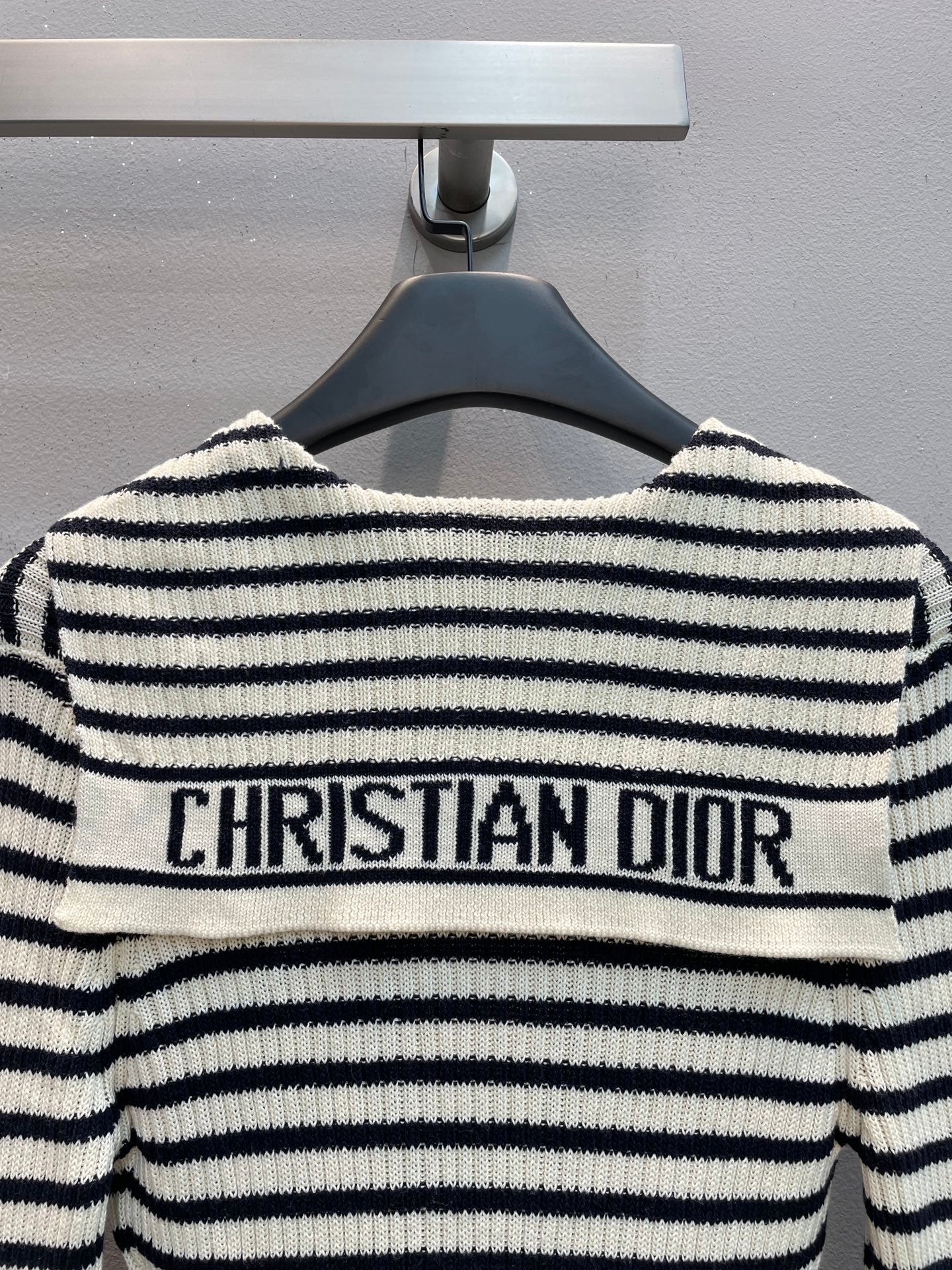 CD 25 Striped Sweater Dress Wool Mix Cotton