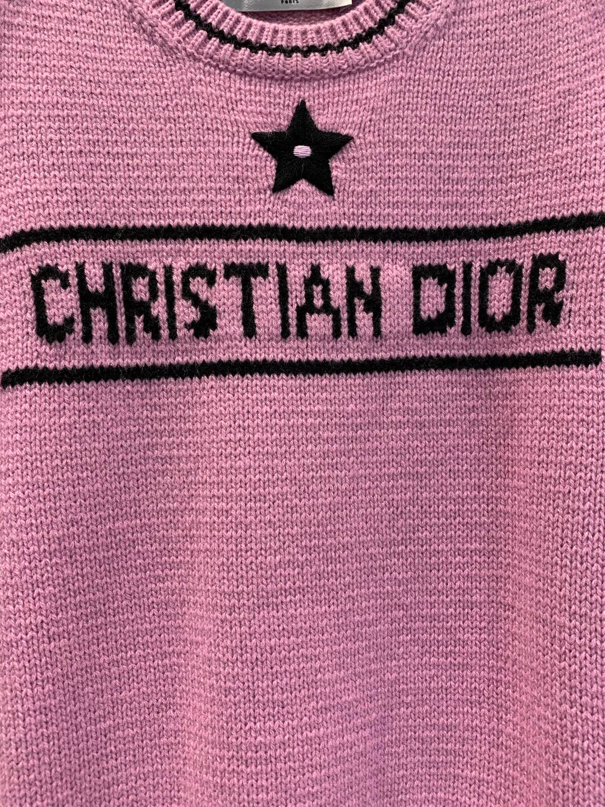 CD 25 Lucky Star Knit Top Pink Sheep wool