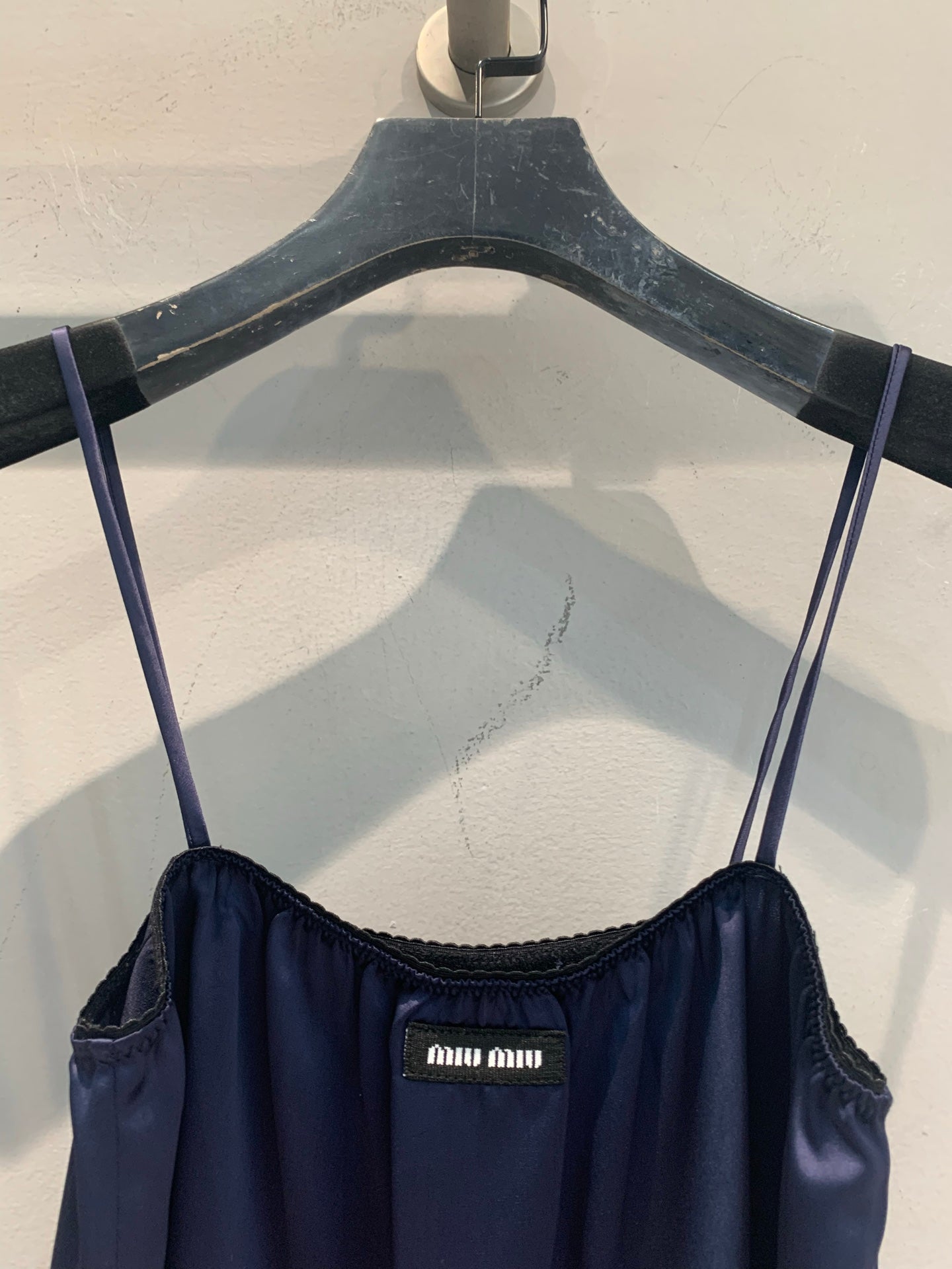 MiuMiu 2026 Set Satin Navy 646105