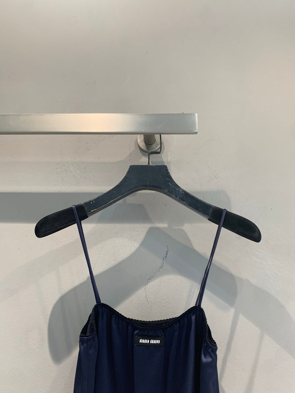 MiuMiu 2026 Set Satin Navy 646105