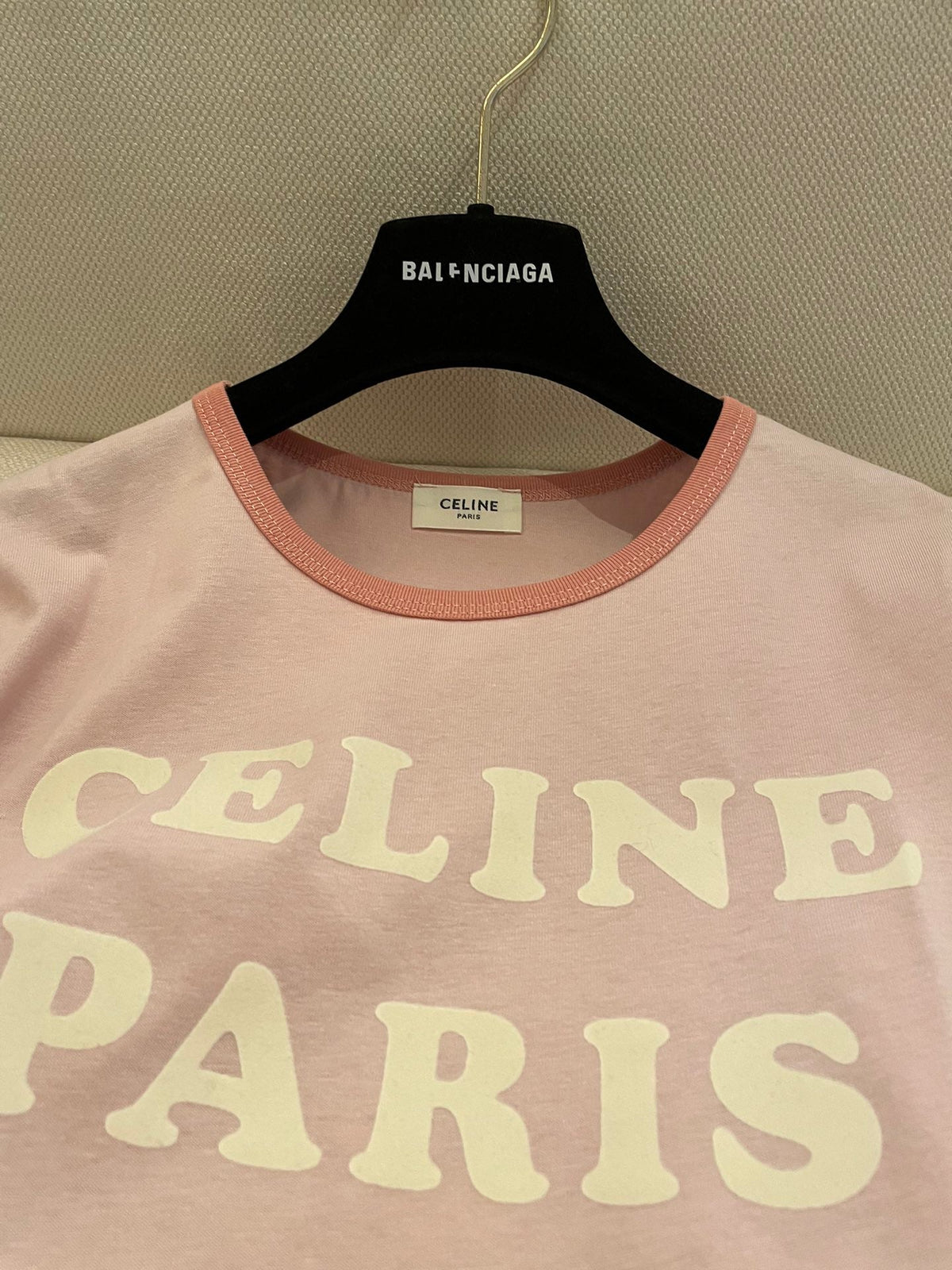 Celine 25 T-shirt Pink Cotton
