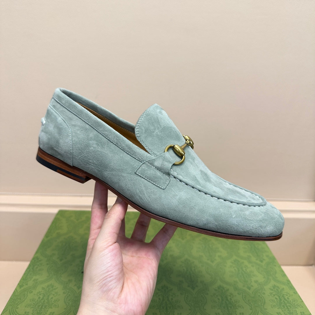 GG Men's Jordaan Loafer Light Blue Suede 575860
