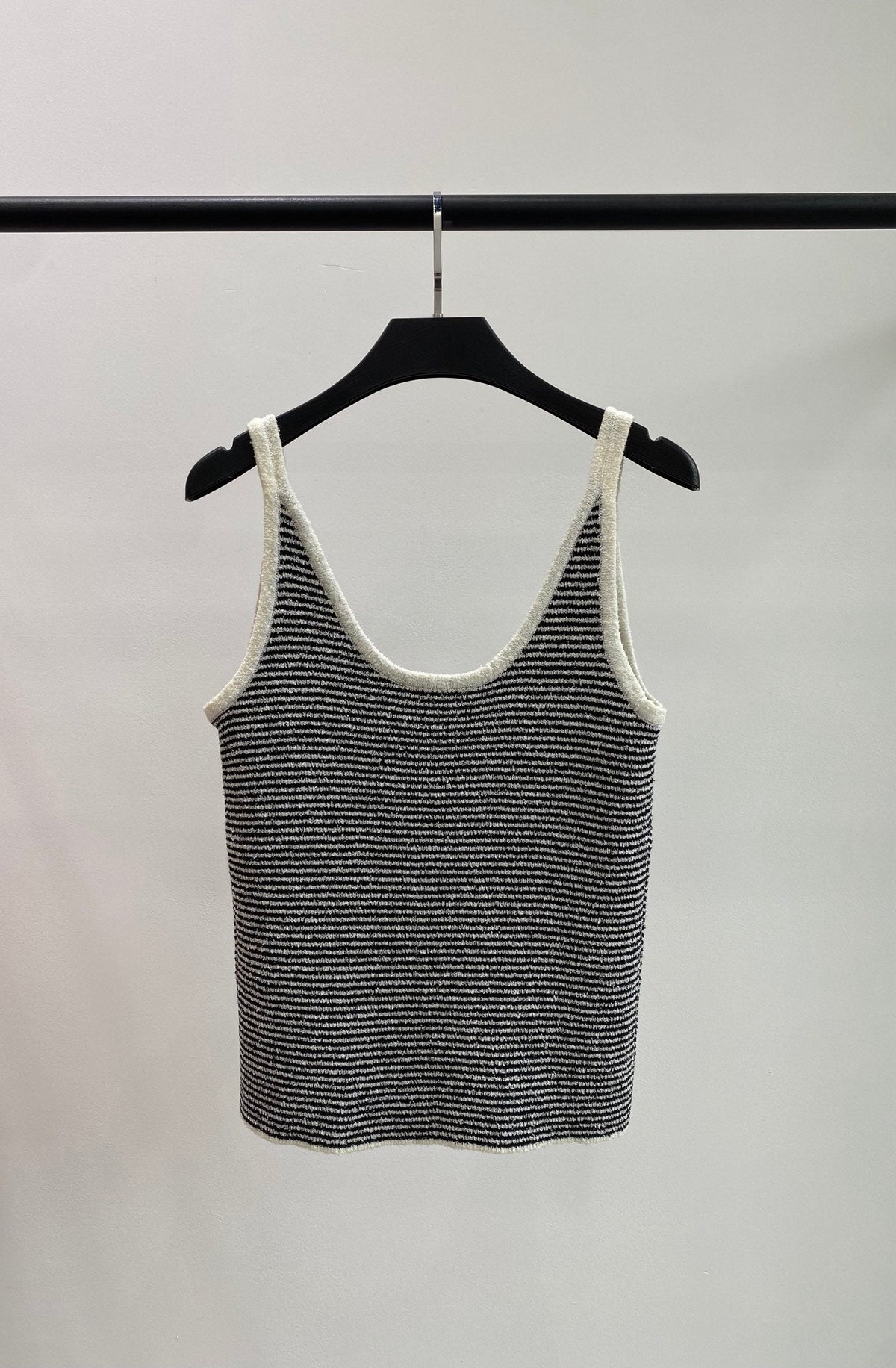 Chanel 2026 Strips Knit Slim Fit Camisole Viscose 408856