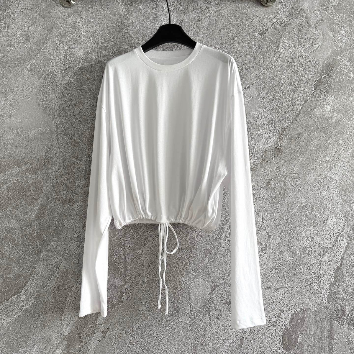 Prada Drawstring T-shirt White Cotton