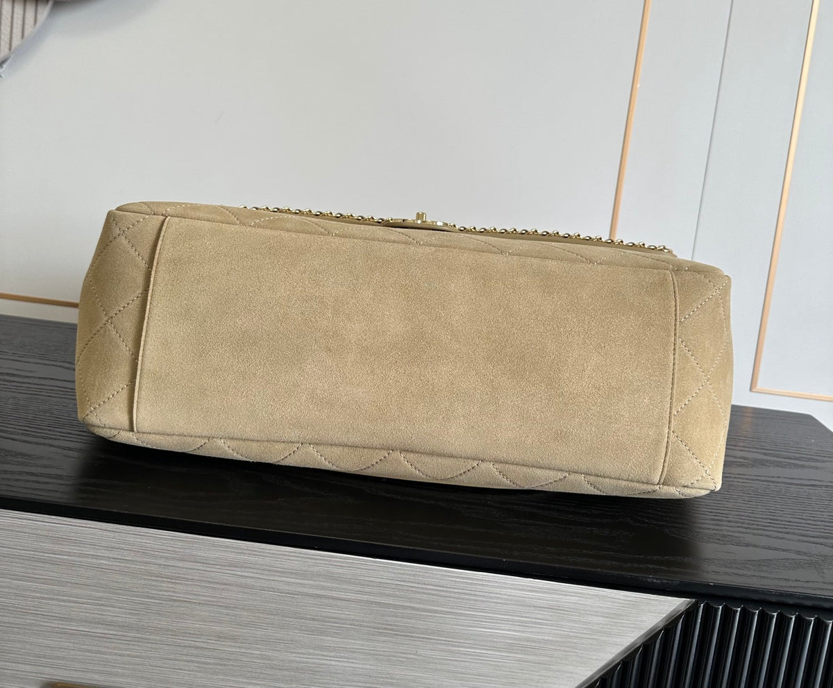 Chanel 2026 x Pharrell Williams Suede XXL Flap Bag Suede Leather 167141
