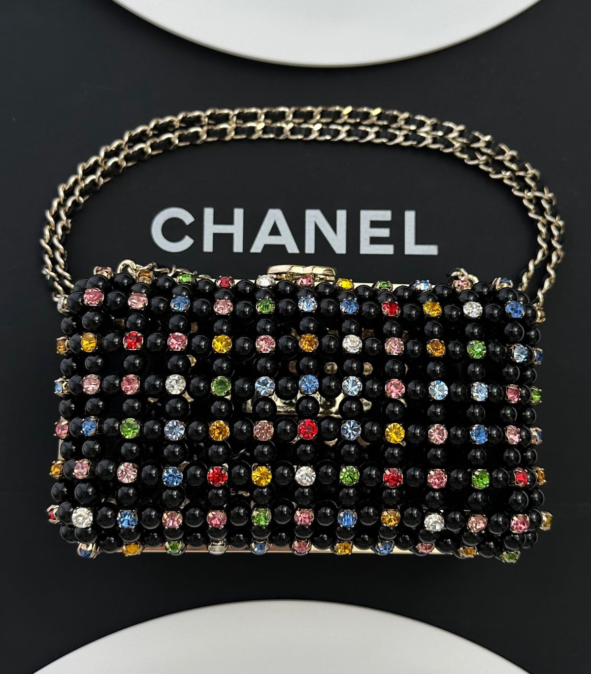 Chanel 2026 Cruise 23 Glass Pearls Evening Bag