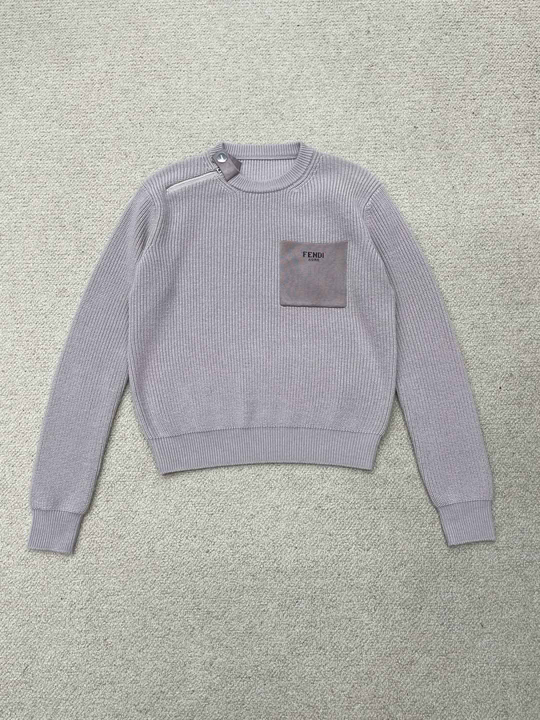 Fendi 25 Sweater Light Purple Wool 0026