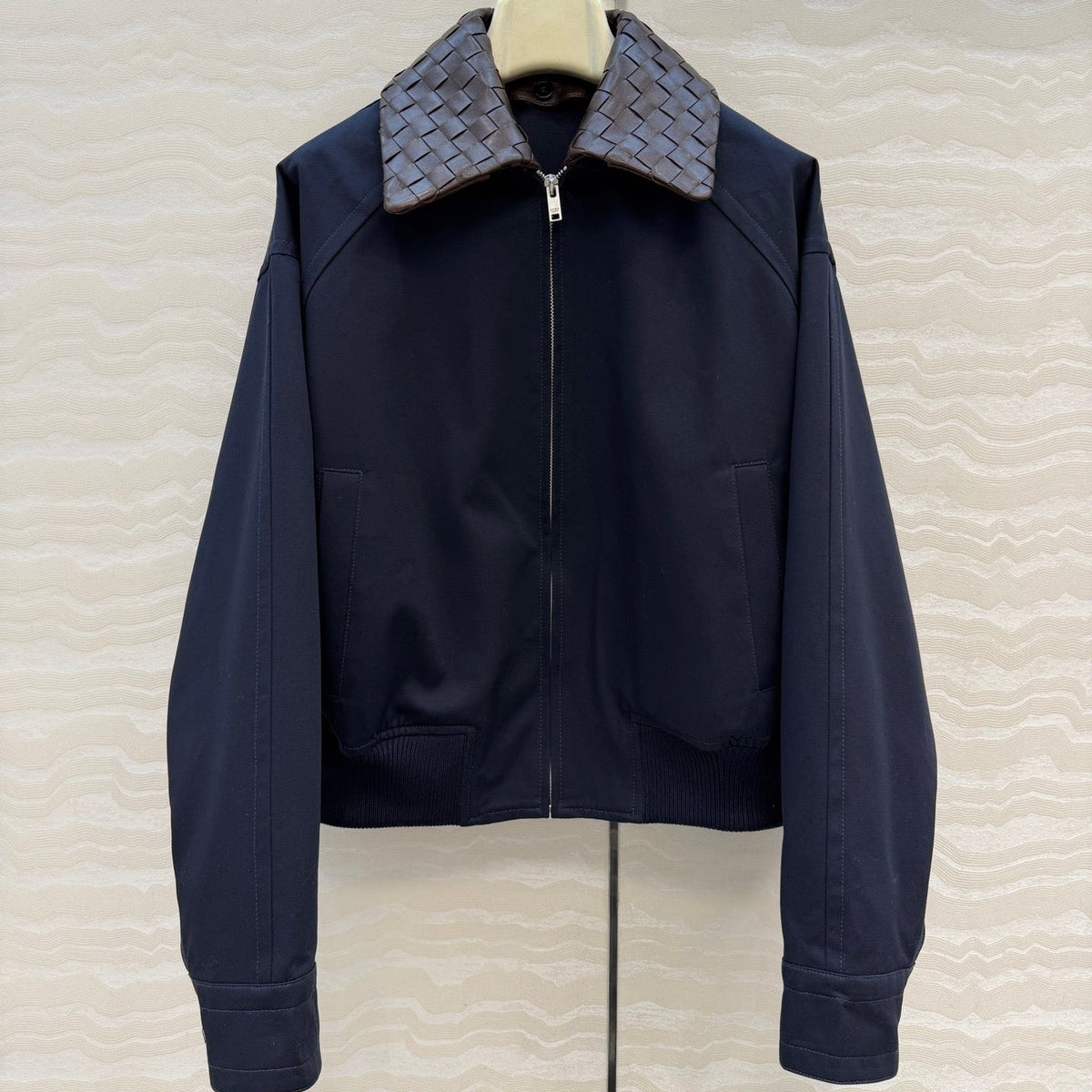 Bottega Veneta 2026 Bomber Jacket Cotton Leather 380138