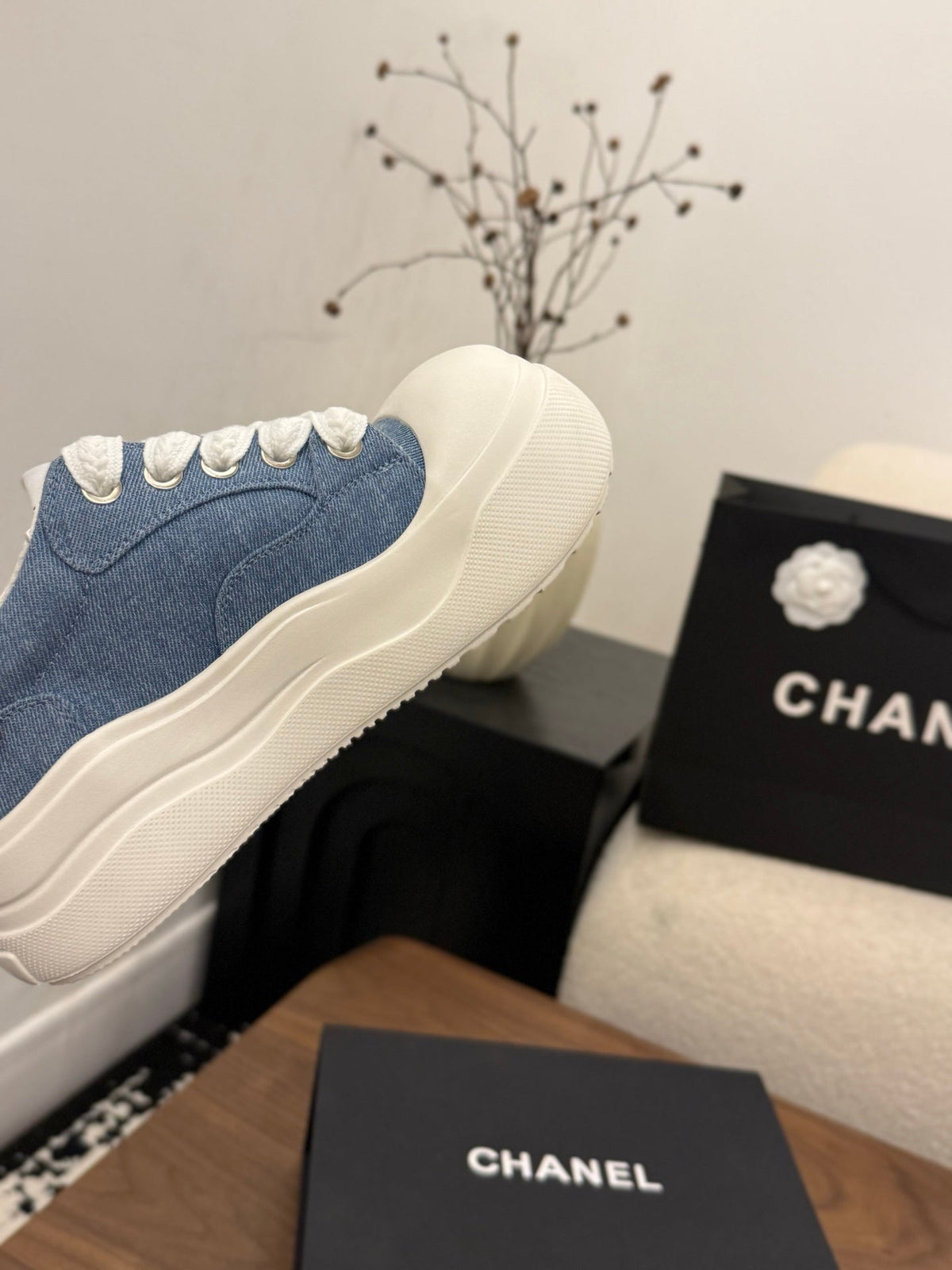 CC 26s Casual Sneaker Blue White Canvas Leather 183591