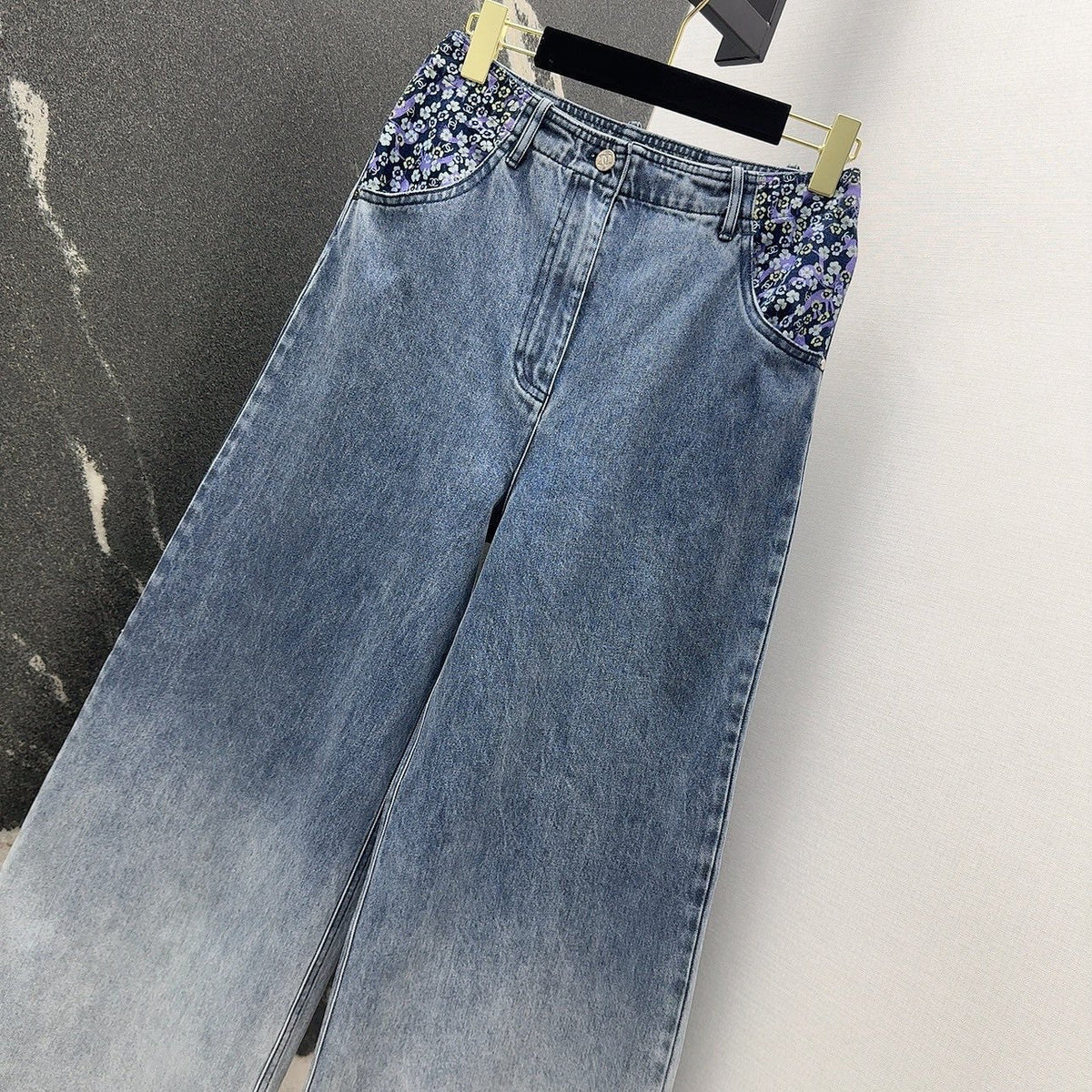 CC 25 Pants Blue Cotton