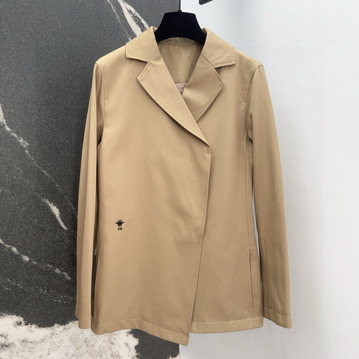 CD 25 Trench Coat Beige Cotton And Polyester