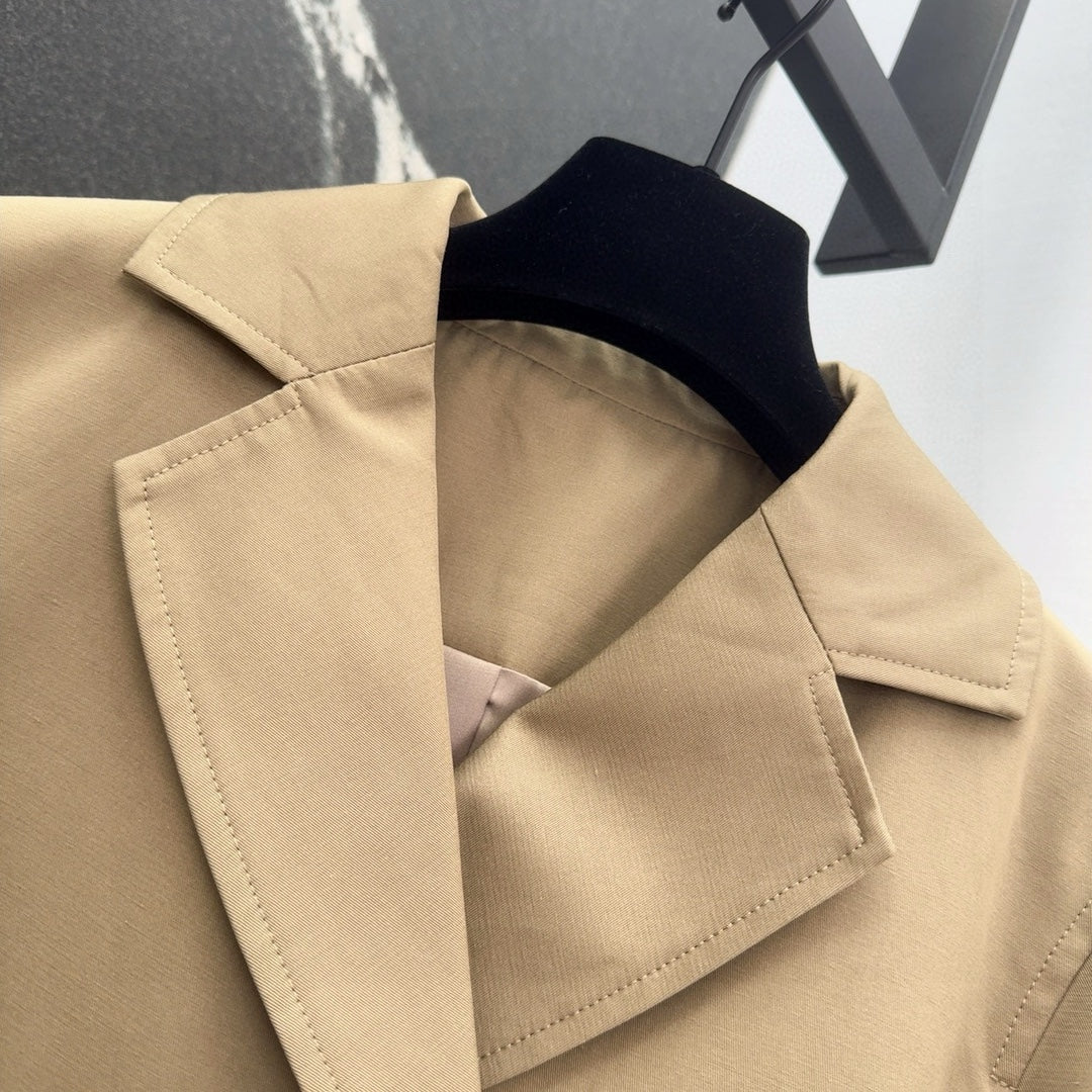 CD 25 Trench Coat Beige Cotton And Polyester