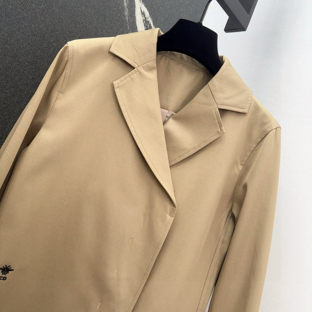 CD 25 Trench Coat Beige Cotton And Polyester