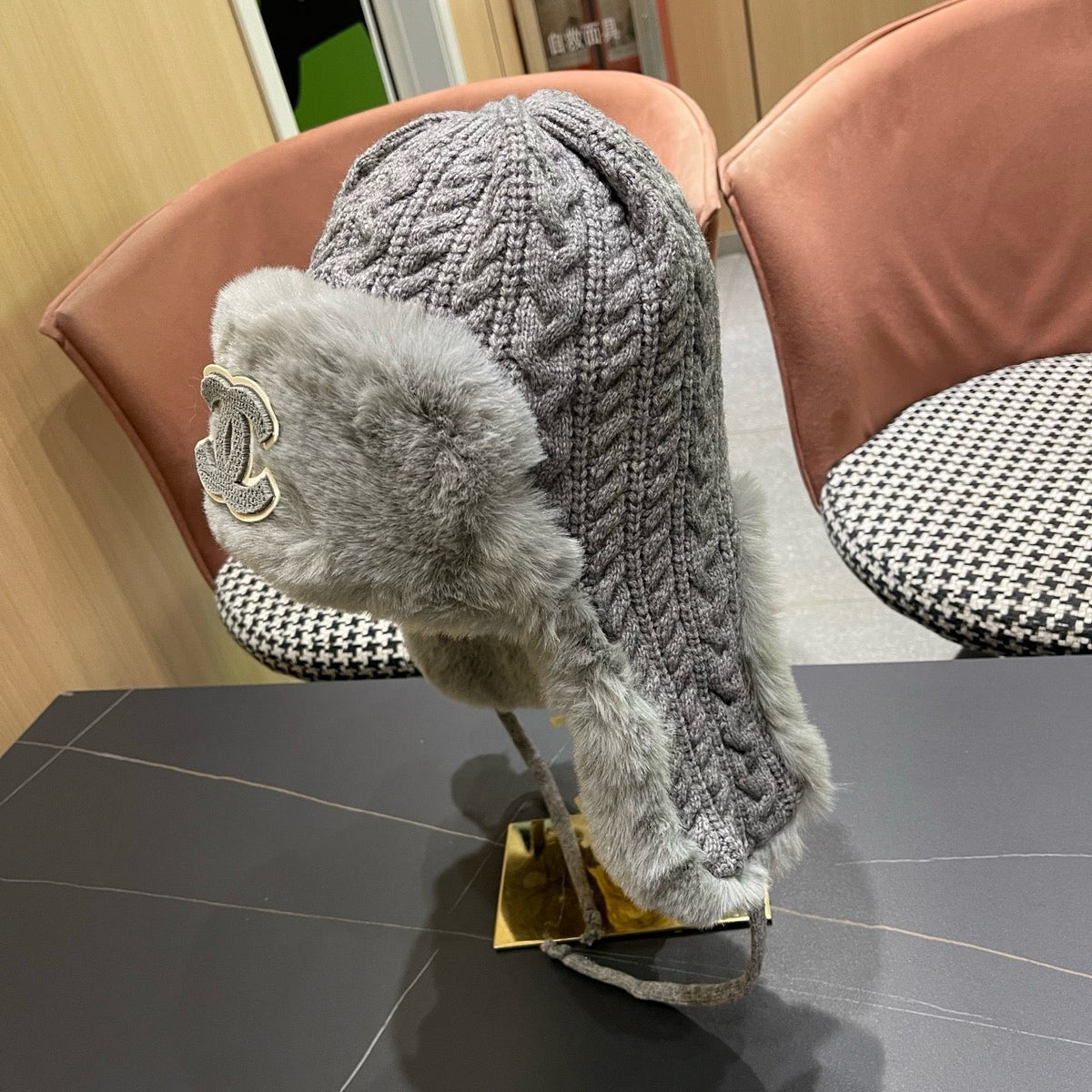 Chanel 2026 Trapper Hat Wool 549973