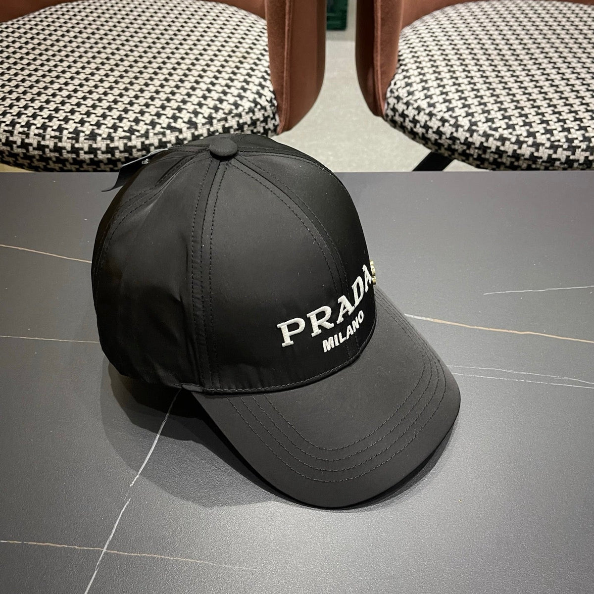 Prada Logo Cotton Hat 213504