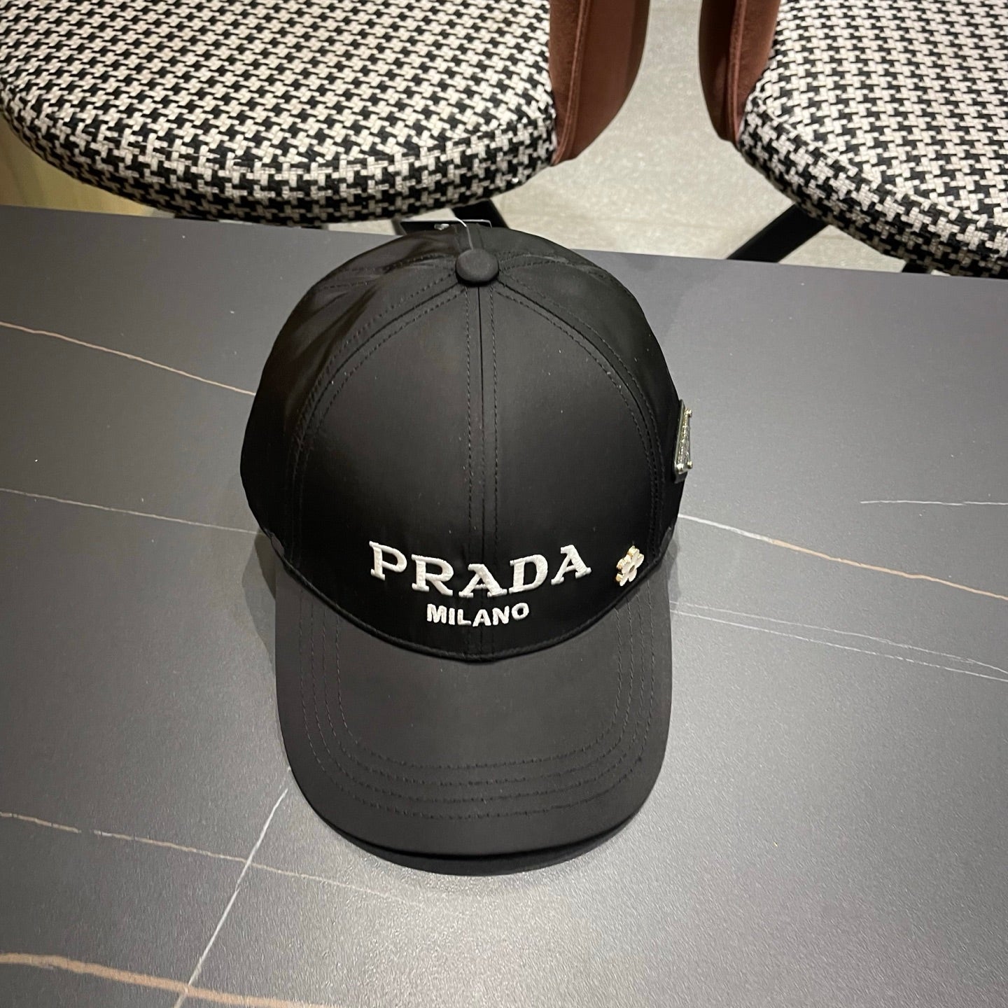 Prada Logo Cotton Hat 213504