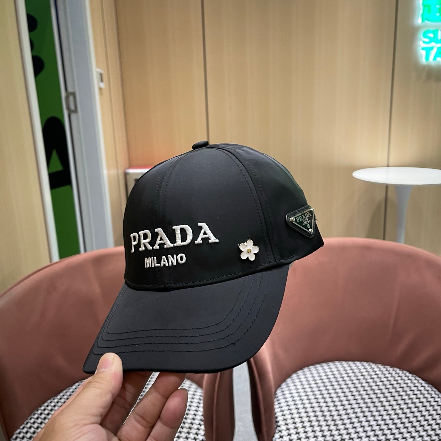 Prada Logo Cotton Hat 213504