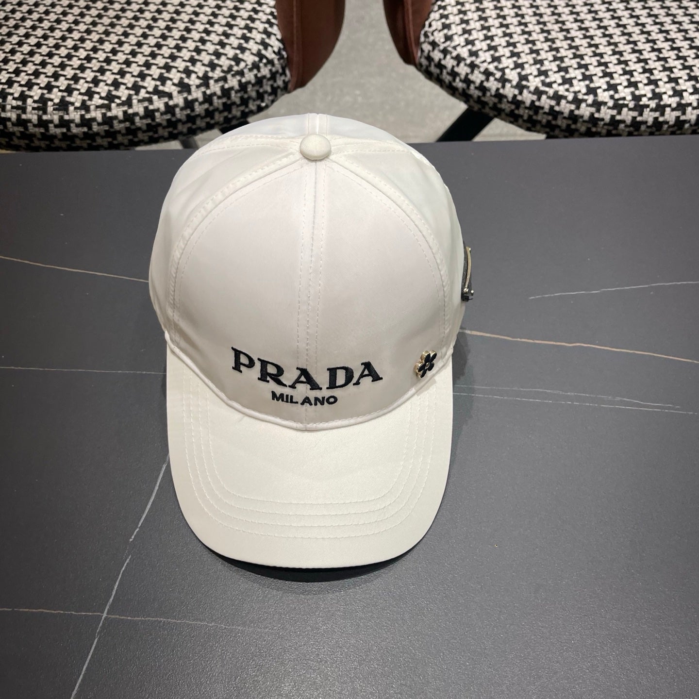 Prada Logo Cotton Hat 213504