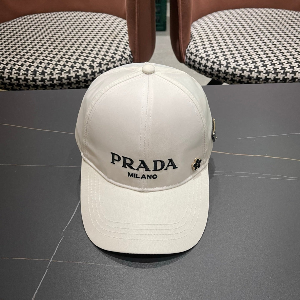 Prada Logo Cotton Hat 213504