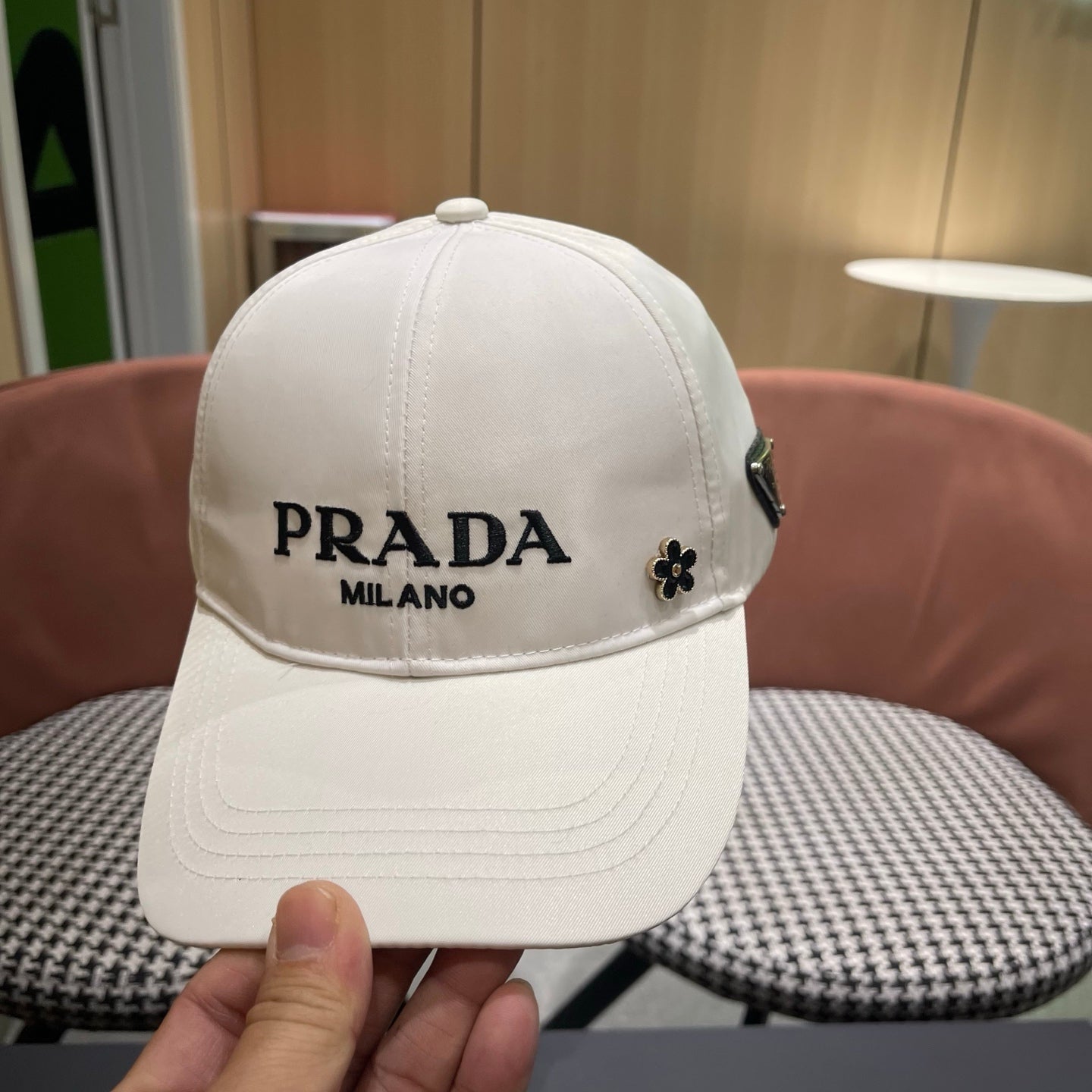Prada Logo Cotton Hat 213504
