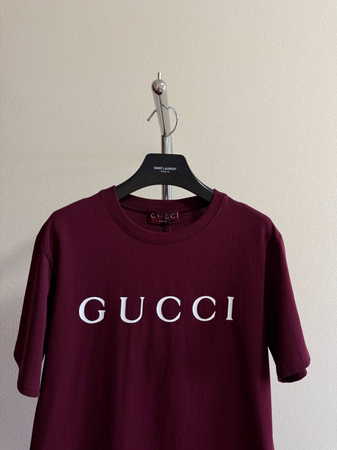 Gucci T-shirt Red Cotton