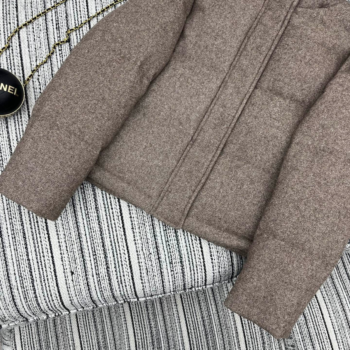 LP 25 Jacket Light Brown Wool Fabric Down 308190