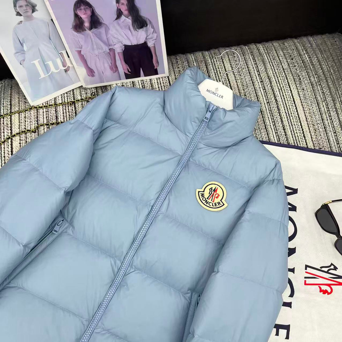 MC 2025 Jacket Baby Blue Nylon Down 528754