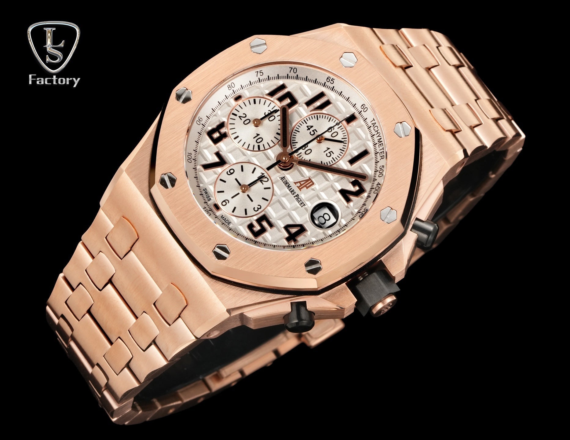 Audemars Piguet Royal Oak Offshore Chronograph 42mm Rose Gold Cream Dial