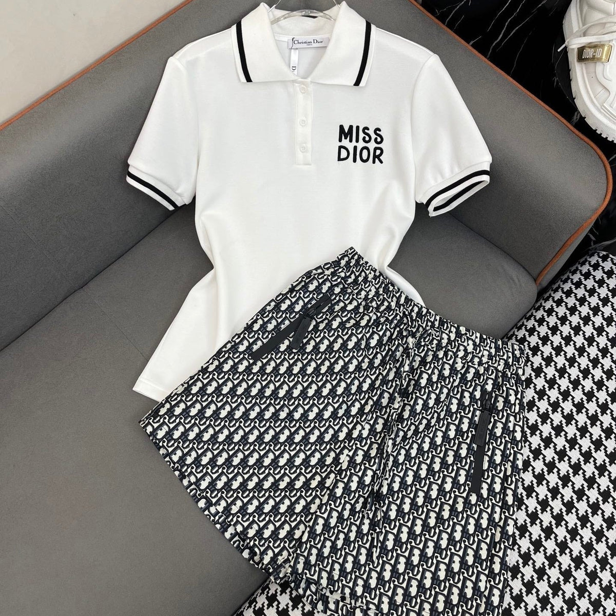 Dior 25C Polo T-Shirt Mix Short Dior Monogram 228677