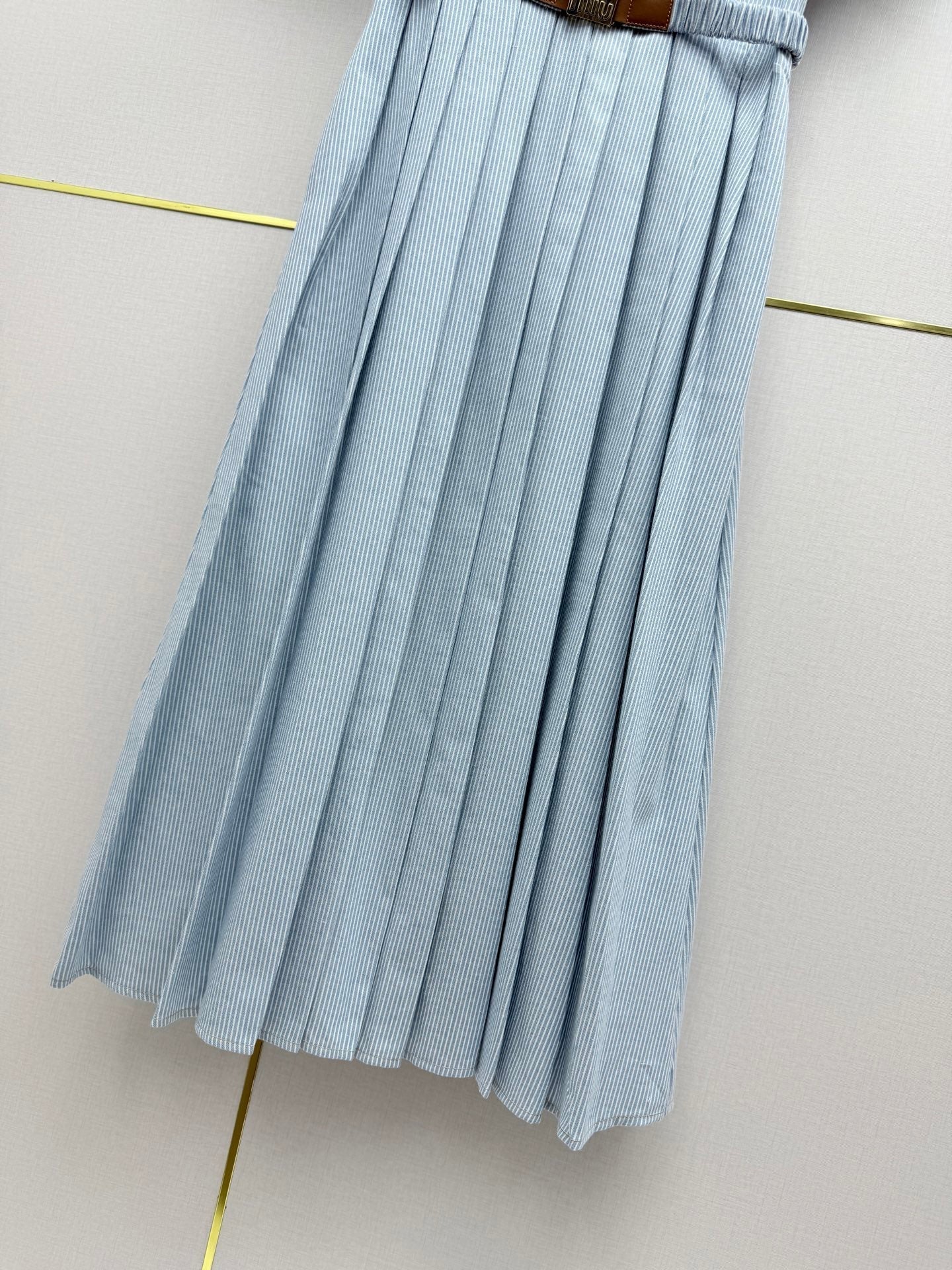 Miumiu 2026 Shirt Dress Blue Cotton 351552