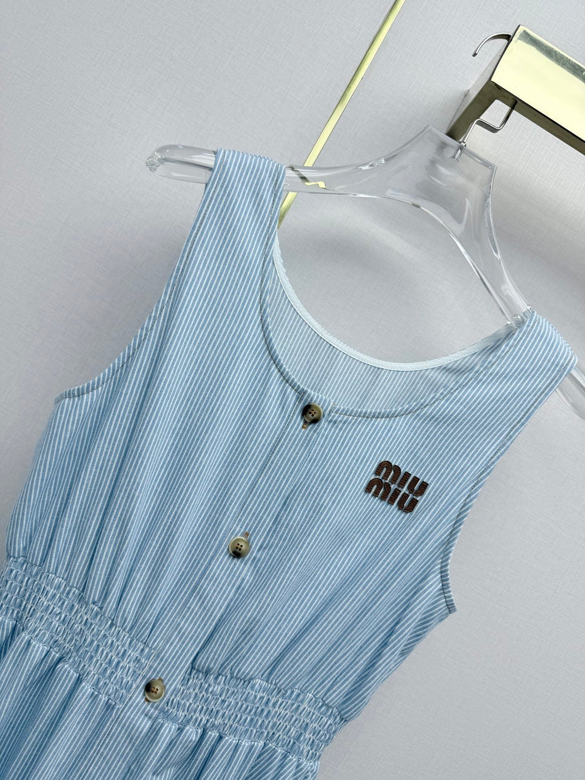 Miumiu 2026 Sleeveless Dress Cotton 396773