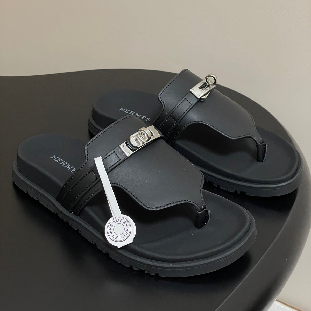 HM Empire Sandal Black Cowhide 377543