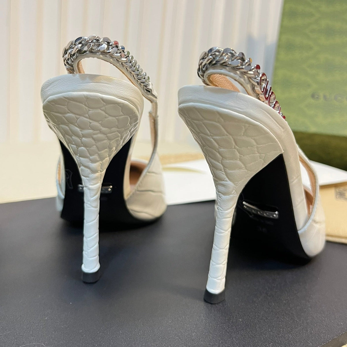 GG Women's High Heels  White