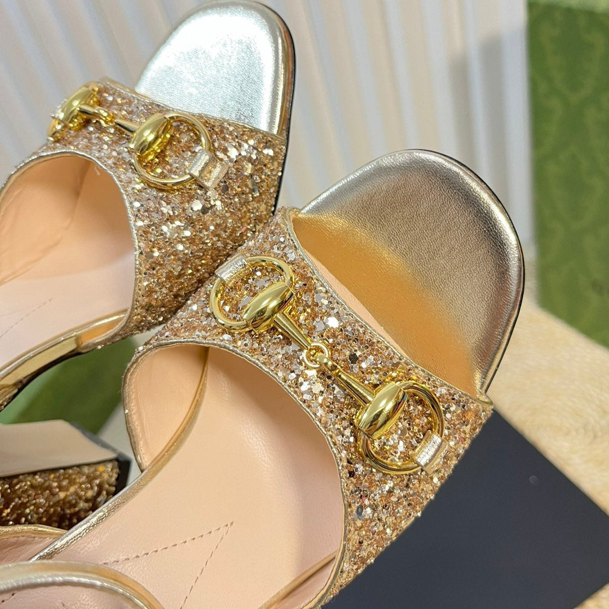 GG Women Sandal High Heels Cream