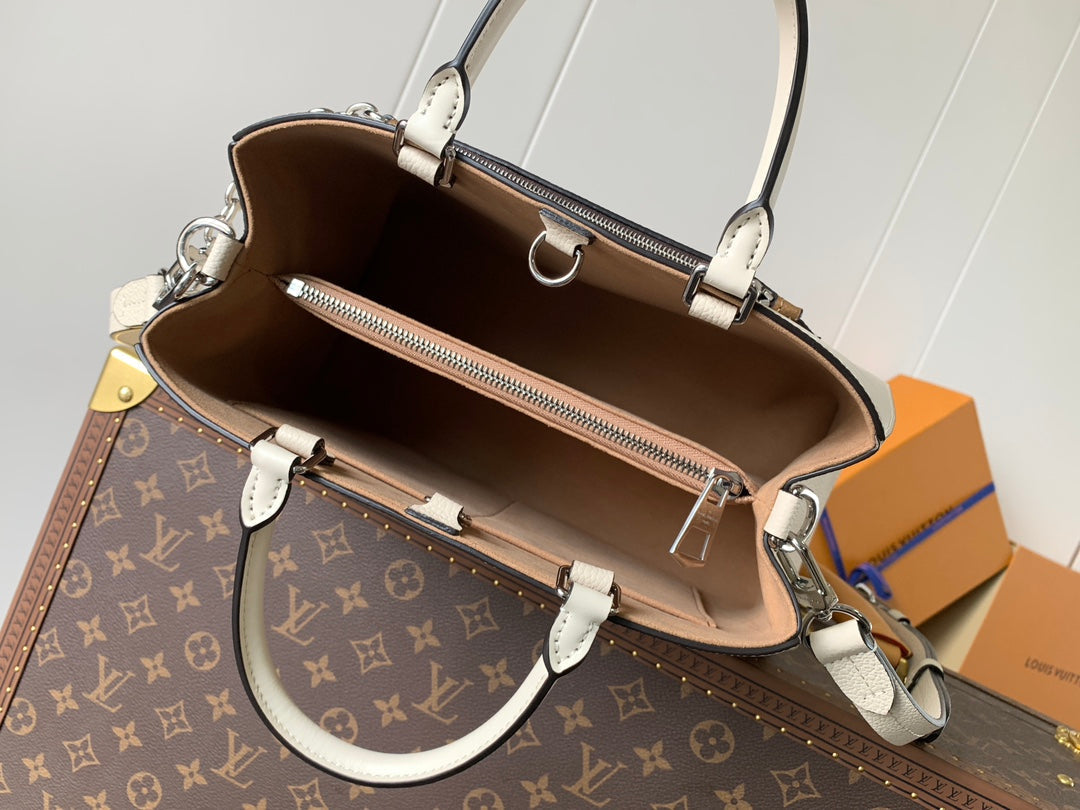 LV Marelle 30cm Tote Bag White mix Brown Epi grain leather 241070