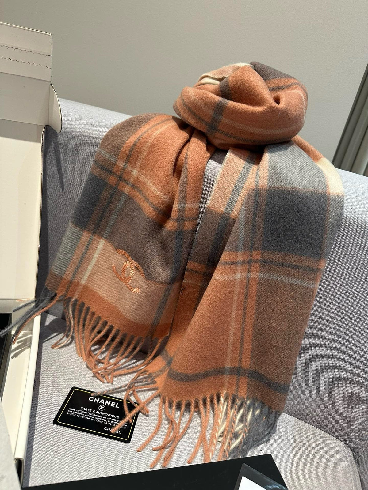 CC Scarf 180 CM In Colorful Cashmere 394481