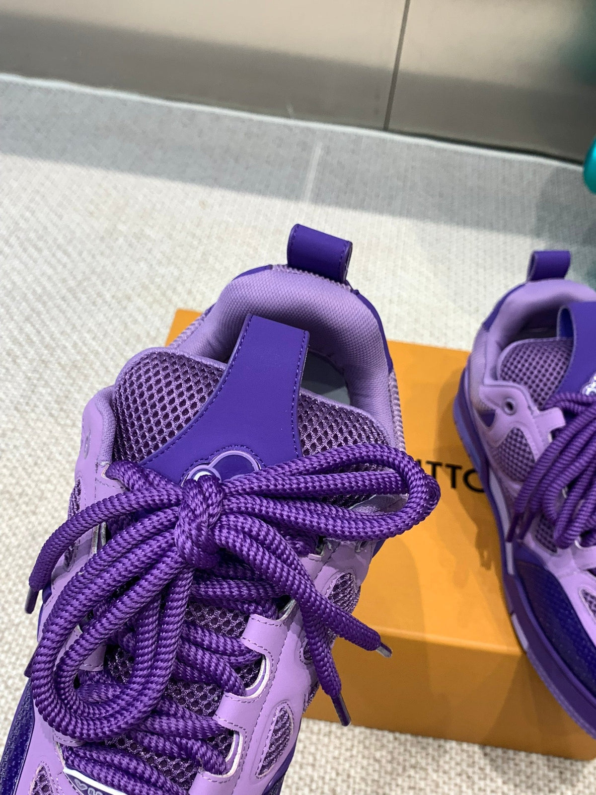 LV Skate Sneaker Purple Cowhide