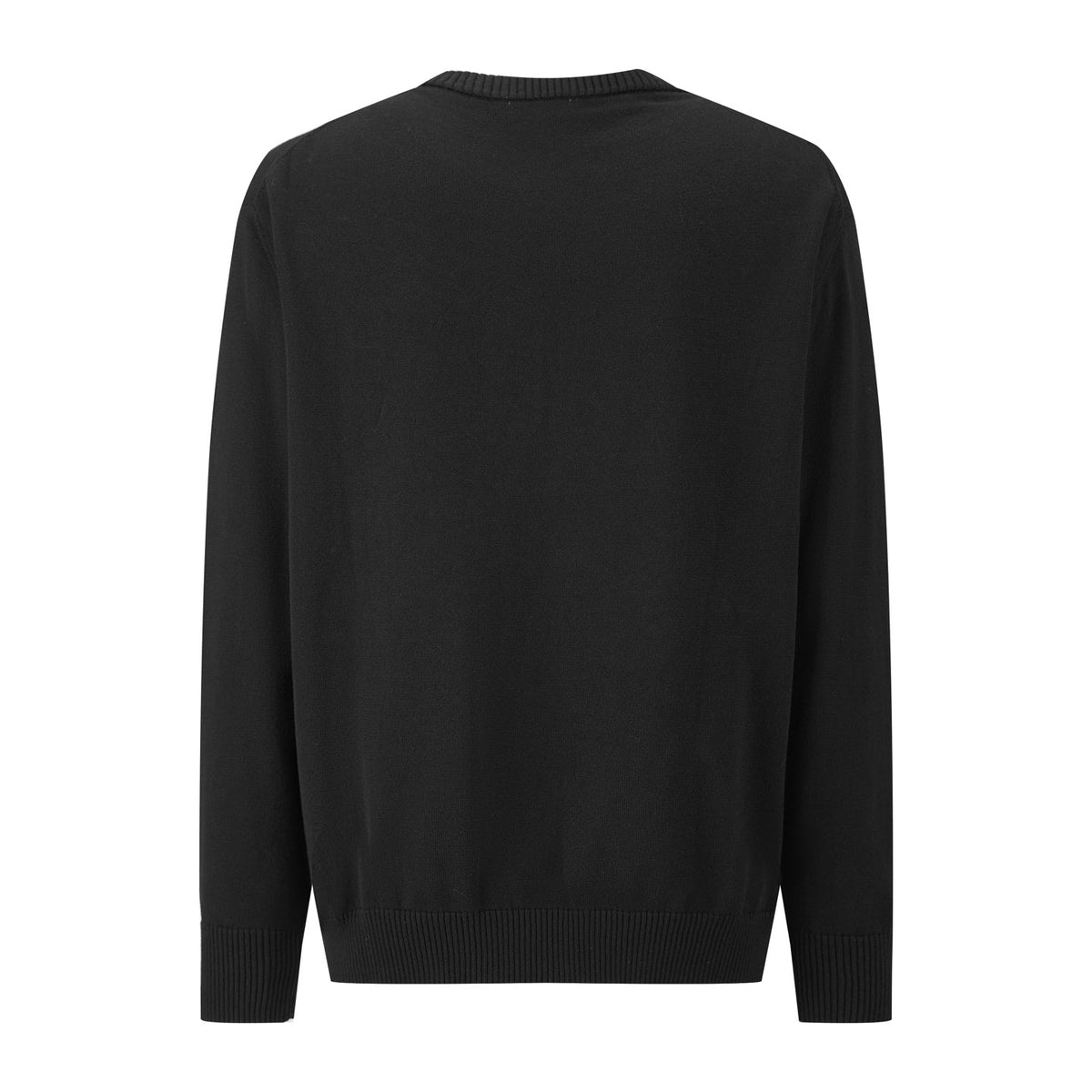 CD Embroidered Logo Sweater Black Wool Cotton