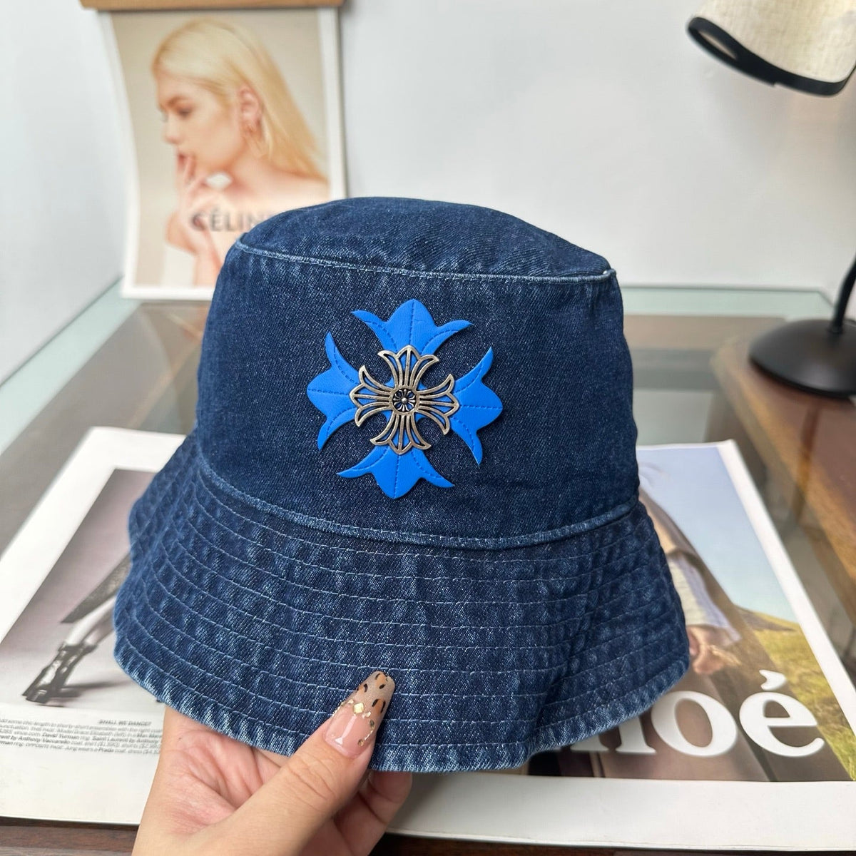 Chrome Hearts Denim Fisherman Hat 514948