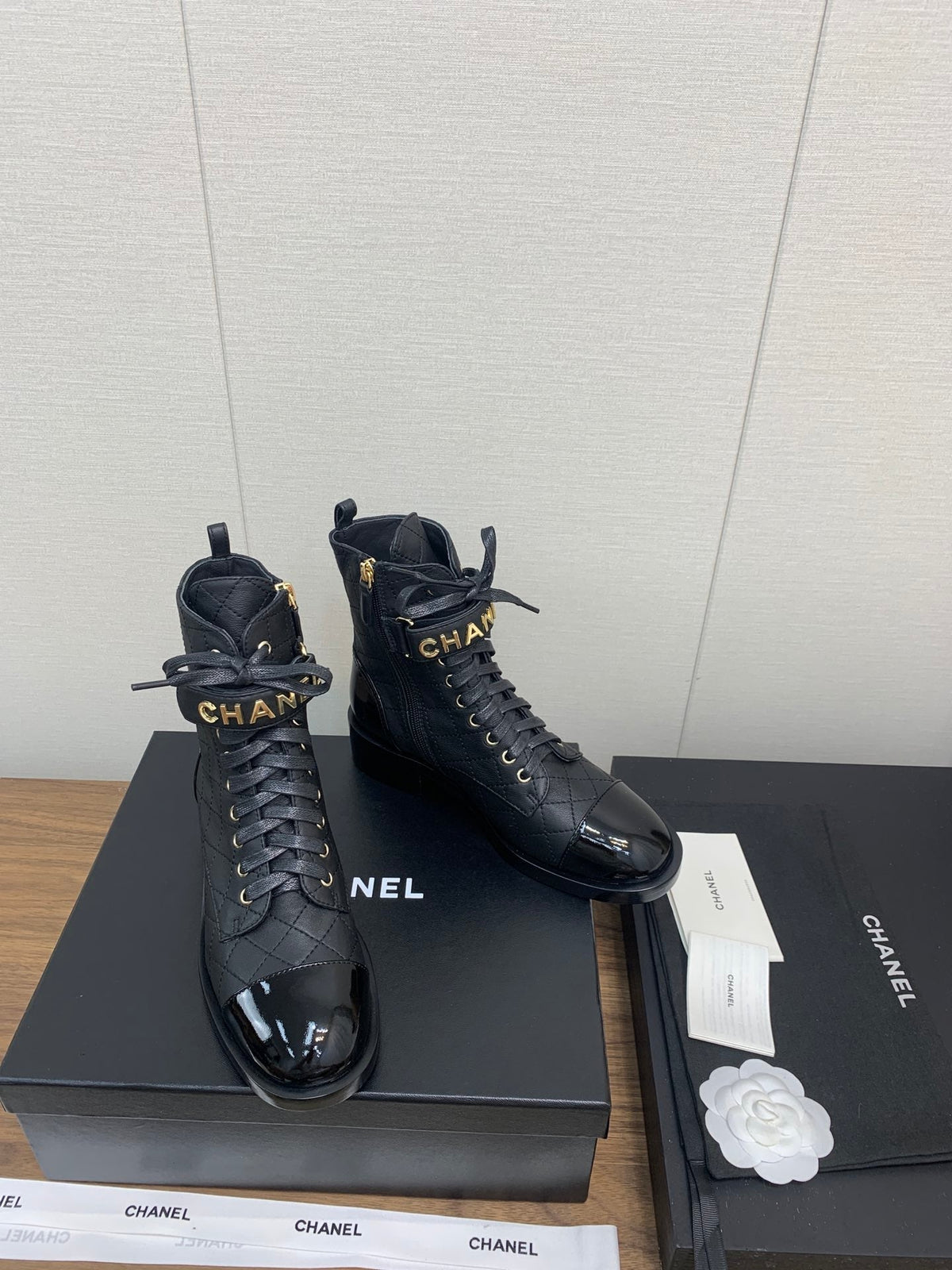 CC Short Boots Black Cowhided