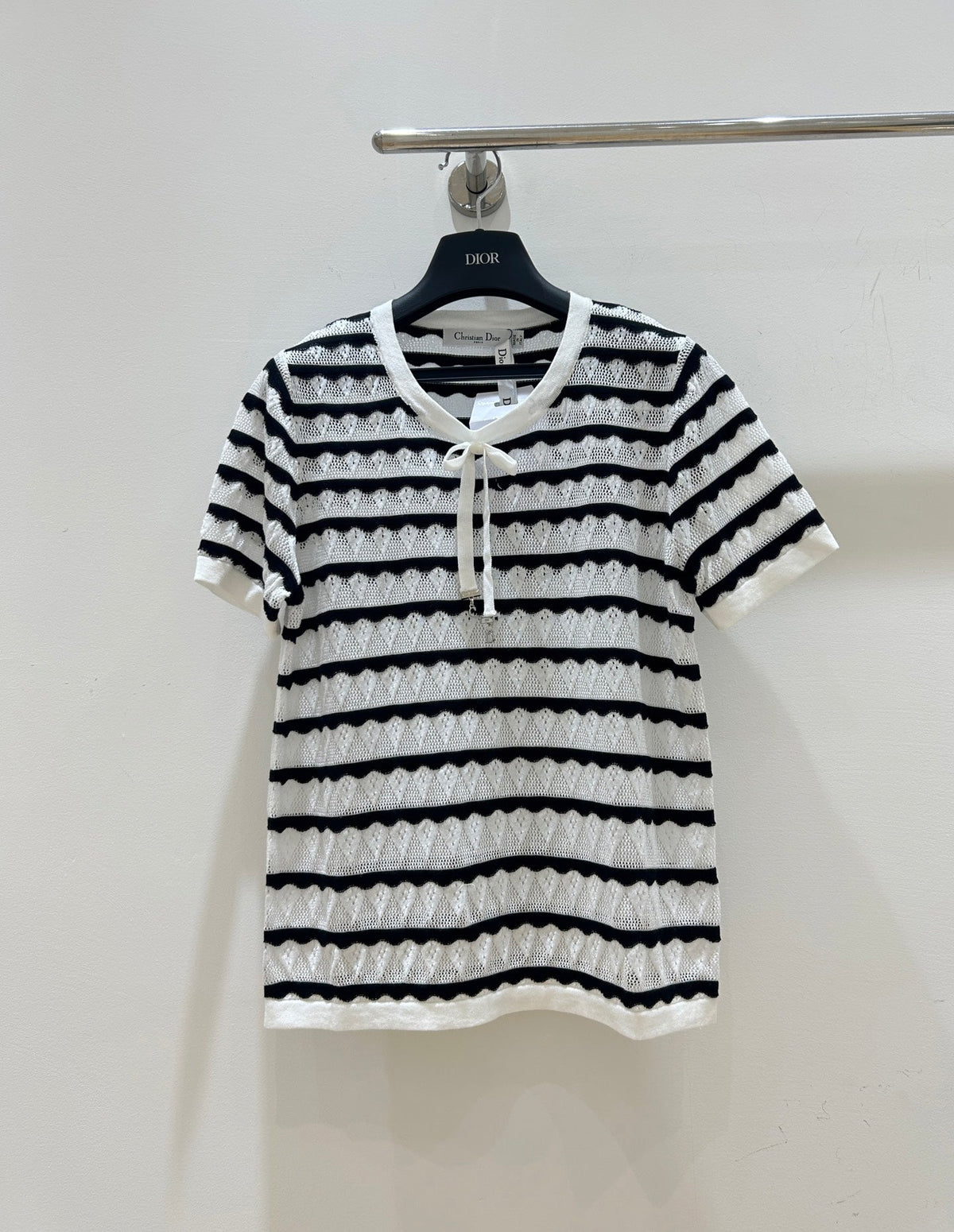 Dior 2026 Short-Sleeved Shirts Bow Detail Tencel 479348