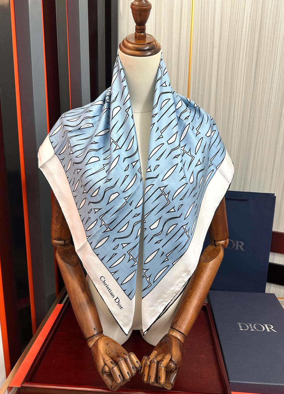 Dior 2026 Allover Scarf 90cm Silk 193647