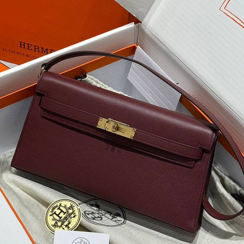 High-end Hermes 2026 Kelly Elan 27cm Calfskin